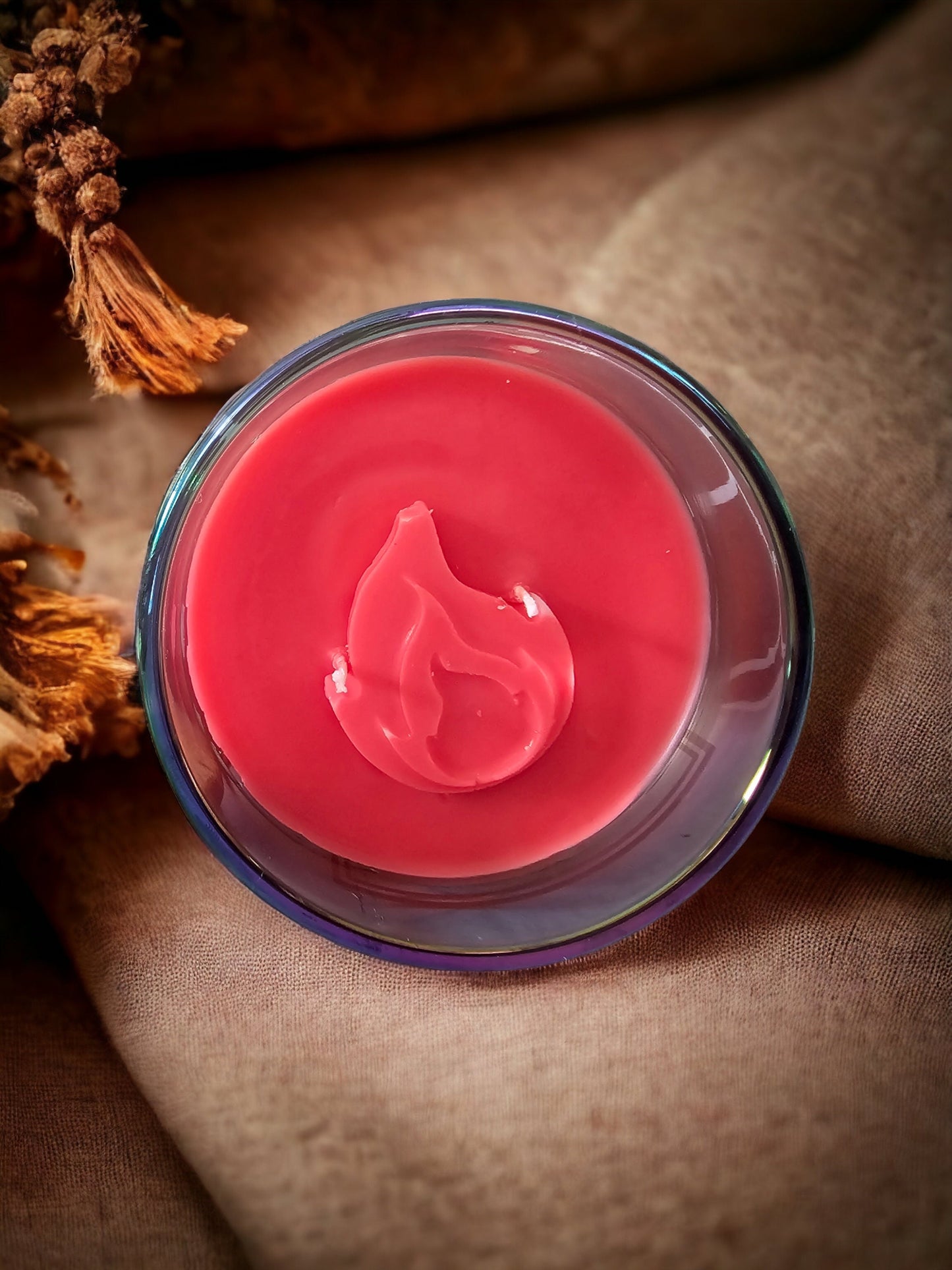 Coconut Soy wax candle "A Thousand Kisses" made by "Flame To Scent"